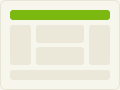 This easy panel works in any of the six positionable areas on your web pages (shown in green).