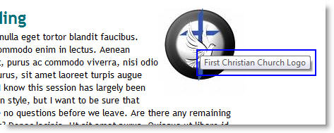 Alternative text illustration