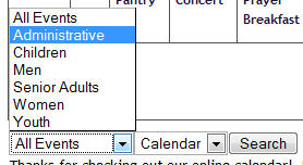 Calendar categories illustration Calendar categories illustration
