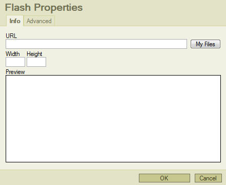 Flash Properties dialog box illustration