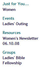 Just for You... section illustration