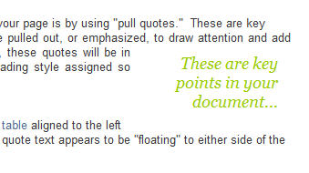 Pull quote illustration