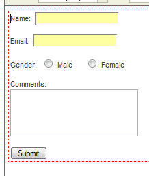 Yellow Form Fields illustration