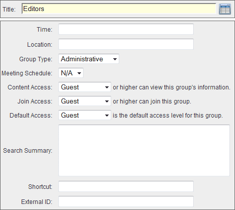Add New Group Add New Group