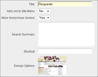 Requests Manager Settings Requests Manager Settings