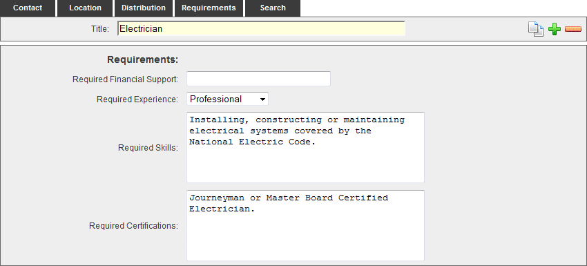 Requirements Requirements