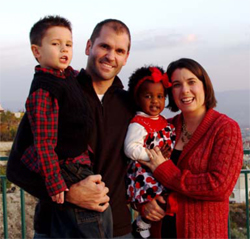 Rev. Wesley, Rita, Tobias, and Kidest Tillett