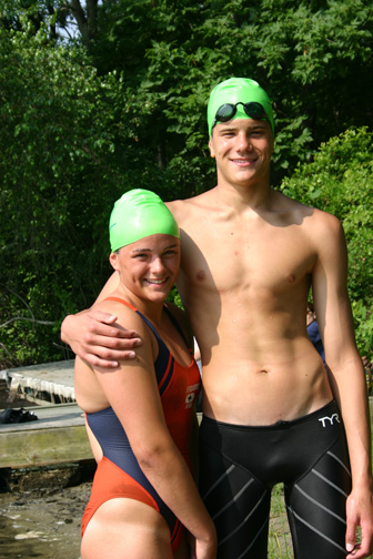 Fastest two swimmers in 2008